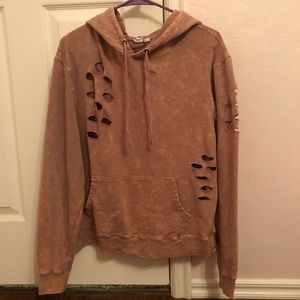 distressed tie dye hoodie